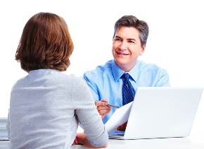 Man and a Woman Having a Meeting - Recruiting Services